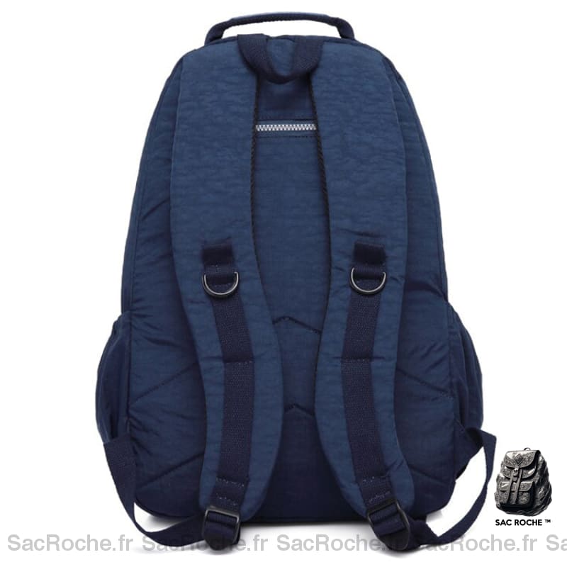 Sac À Dos Bleu Femme - Double Compartiments Multipoche Sacs Dos Scolaire