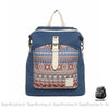 Sac À Dos Bohème Chic Bleu Petit Femme
