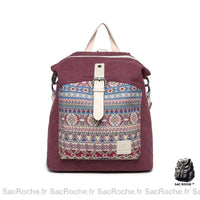 Sac à Dos Bohème Chic - modèle Rouge - Sac Roche ™