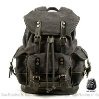 Sac à dos bohème en toile et cuir. - Sac Roche ™