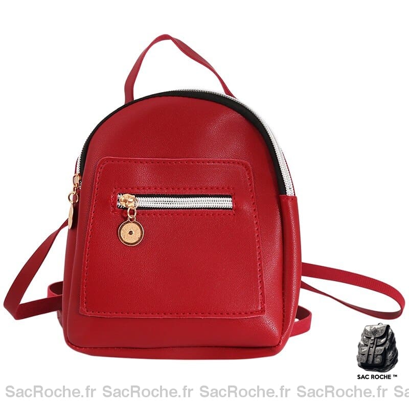 Sac À Dos Bourse Femme Rouge Petit