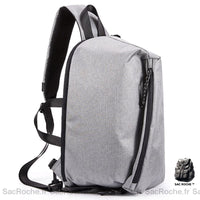 Sac À Dos Bretelle Unique Extensible - 16/28 Litres Gris Sac Dos Bandoulière