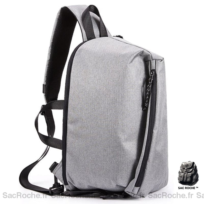 Sac À Dos Bretelle Unique Extensible - 16/28 Litres Gris Sac Dos Bandoulière