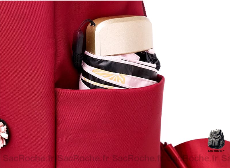 Sac À Dos Brodé Femme Motif Fleur