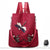 Sac à dos brodé femme motif fleur - modèle Rouge - Sac Roche ™