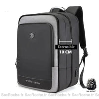 Sac à dos cabine voyage compact - modèle Gris - Sac Roche ™