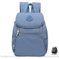 Sac à Dos Camel Rabat Femme - modèle Bleu clair - Sac Roche ™