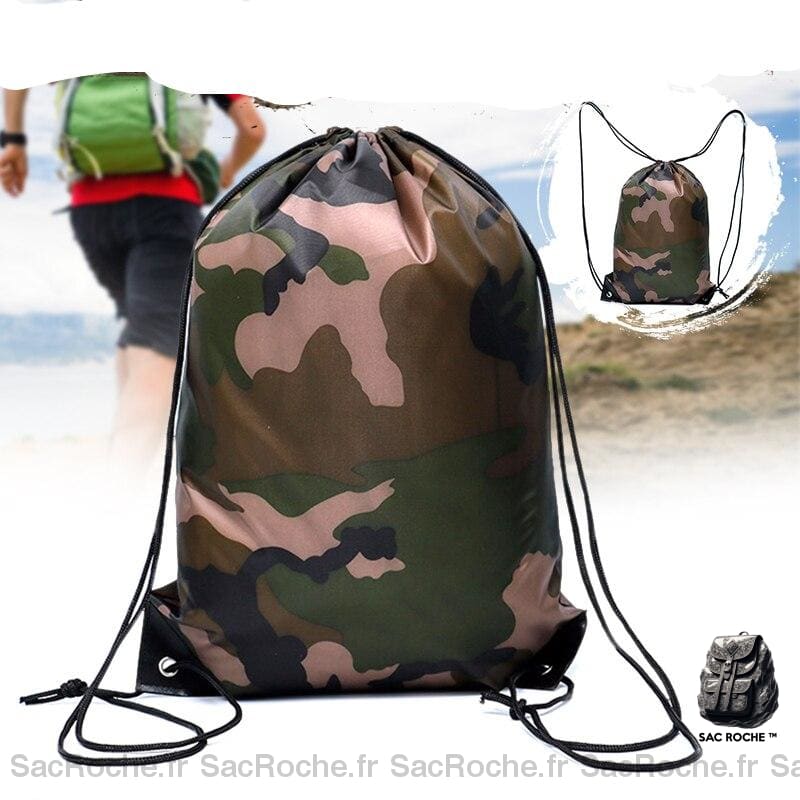 Sac À Dos Camouflage Compact Cordon Sport