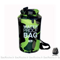 Sac à dos camouflage étanche - modèle Vert / 15L - Sac Roche ™