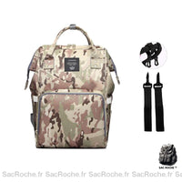 Sac à dos camouflage pour maman - modèle Beige - Sac Roche ™