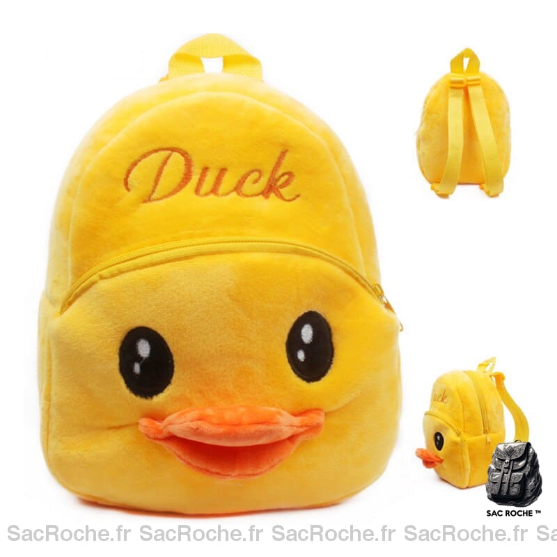 Sac À Dos Canard Jaune Peluche Enfant