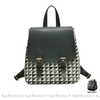 Sac à Dos Carré Urbain - modèle Vert - Sac Roche ™