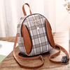 Mini sac à dos femme à carreaux - Marron - Sac à dos Sac bandoulière