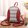 Mini sac à dos femme à carreaux - Rouge - Sac à main Sac