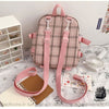 Sac À Dos Carreaux Femme Preppy