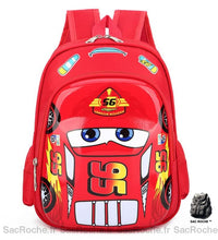Sac à dos Cars pour garçons - Rouge - Lightning McQueen Sac à dos scolaire