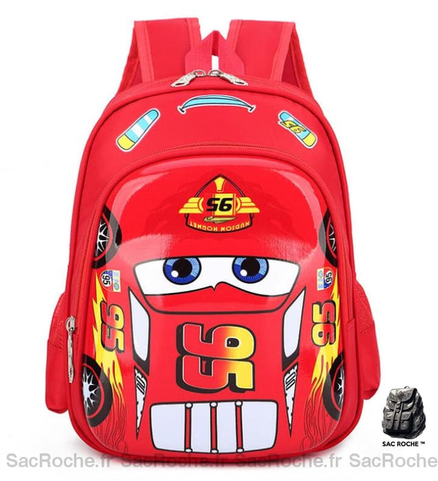 Sac à dos Cars pour garçons - Rouge - Lightning McQueen Sac à dos scolaire