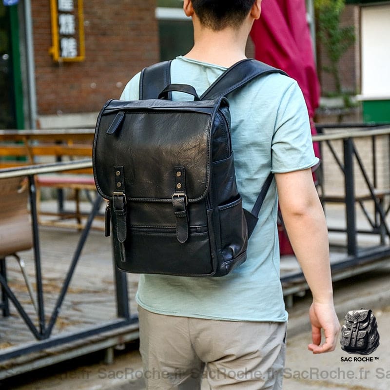 Sac À Dos Cartable Cuir Cartable Homme