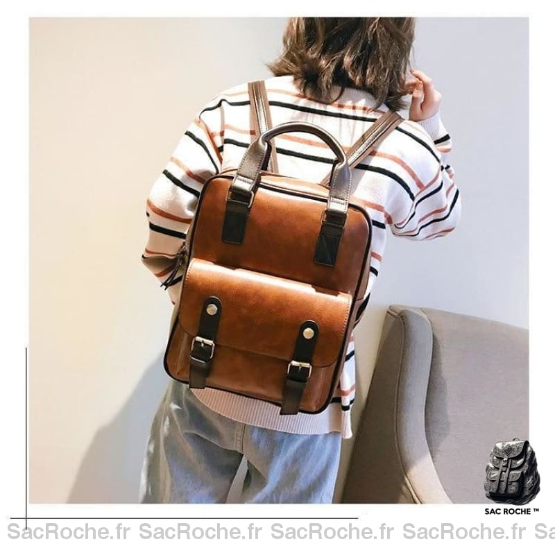 Sac À Dos Cartable Femme Vintage