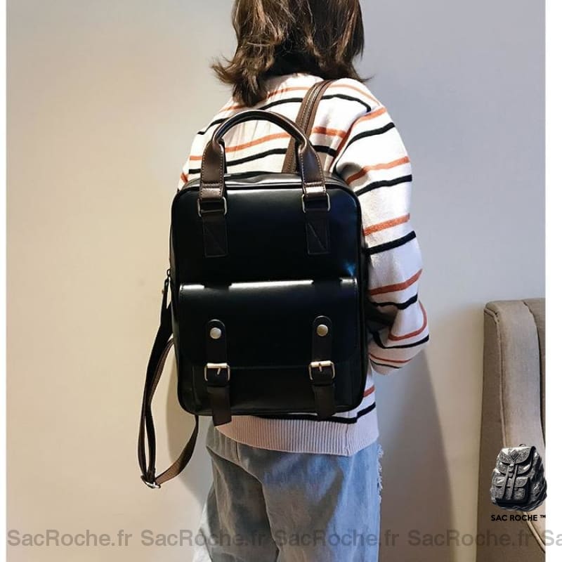 Sac À Dos Cartable Femme Vintage