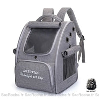 Sac à dos chat adorable - modèle Gris - Sac Roche ™
