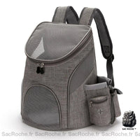 Sac à dos chat adulte - modèle Gris / S (0-3Kg) - Sac Roche ™