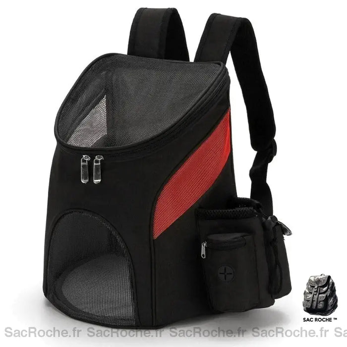 Sac À Dos Chat Adulte Noir/Rouge / S (0-3Kg) Sac