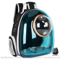 Sac à dos chat avec hublot - modèle Bleu - Sac Roche ™