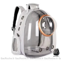 Sac à dos chat avec hublot - modèle Gris - Sac Roche ™