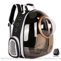 Sac à dos chat avec hublot - modèle Marron - Sac Roche ™