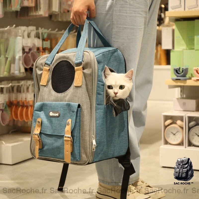 Sac À Dos Chat Avec Poche Transport Sac