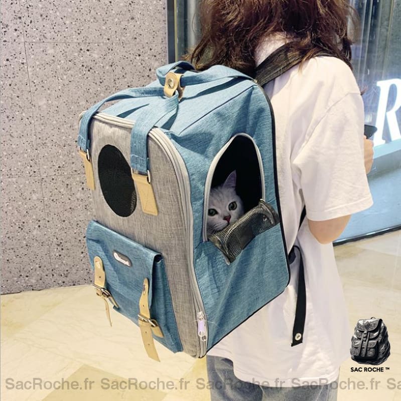 Sac À Dos Chat Avec Poche Transport Sac