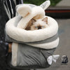 Sac à dos doux et chaud pour chat - Gris - Chat Chien