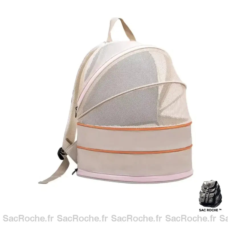 Sac À Dos Chat Extensible Beige Sac