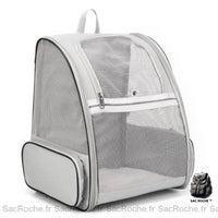 Sac à dos chat respirant - modèle Gris - Sac Roche ™