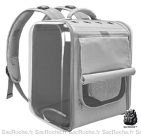 Sac à dos chat respirant - modèle Gris - Sac Roche ™