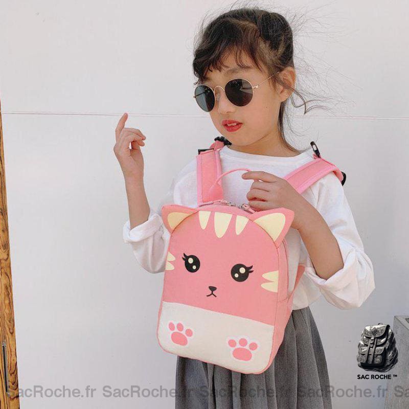 Sac À Dos Chat Rose Enfant