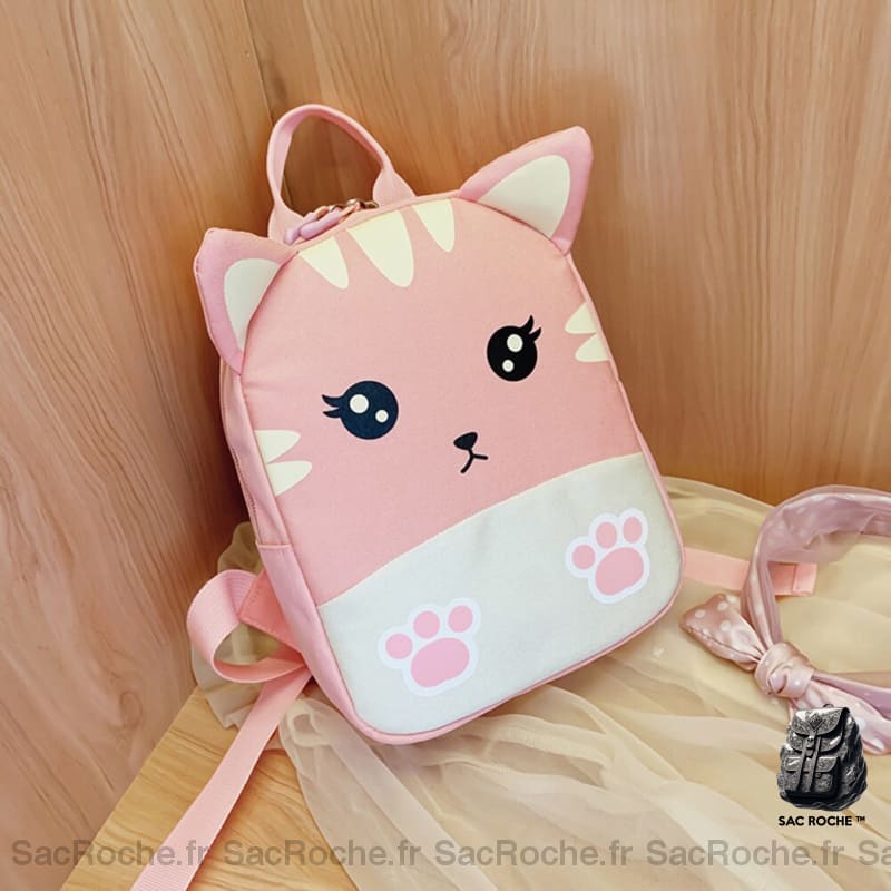 Sac À Dos Chat Rose Enfant