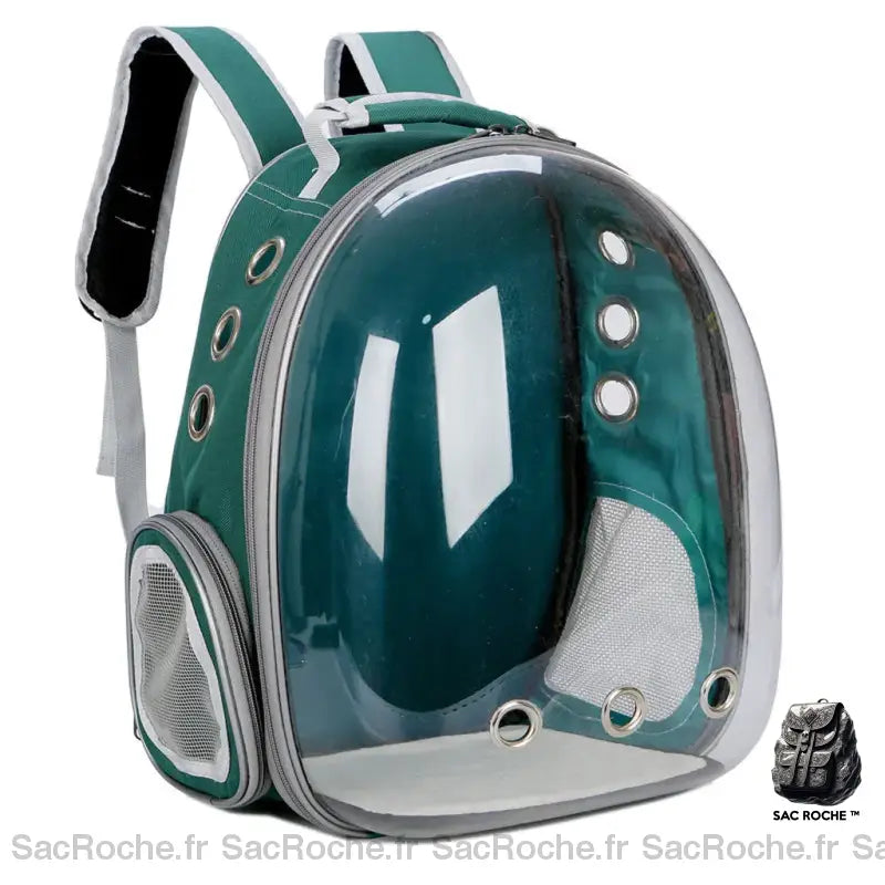 Sac À Dos Chat Transparent Vert Sac