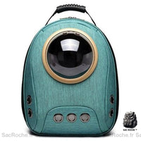 Sac à dos chat transparent - modèle Vert - Sac Roche ™