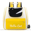 Sac À Dos Chat Transport Confortable Jaune Sac
