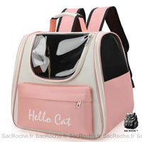 Sac à dos chat transport confortable - modèle Rose - Sac Roche ™