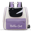 Sac À Dos Chat Transport Confortable Violet Sac