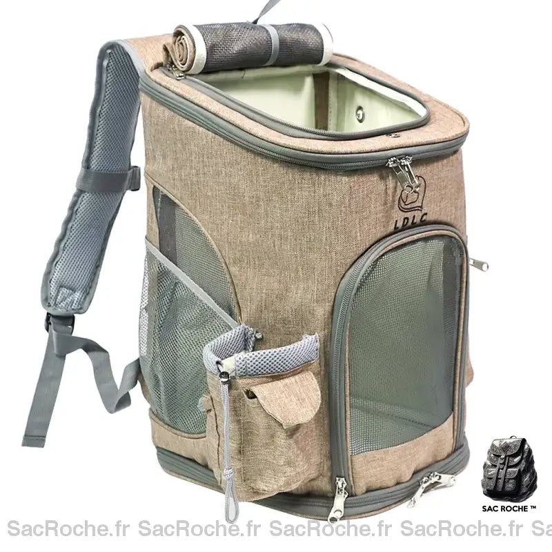 Sac À Dos Chat Transporteur Beige Sac