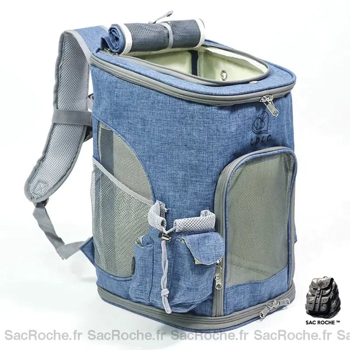 Sac À Dos Chat Transporteur Bleu Sac