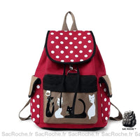 Sac à dos chaton adora - modèle Rouge - Sac Roche ™