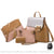 Sac à Dos Chic Femme 4 Pcs - Besace et Pochettes - modèle Rose - Sac Roche ™