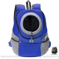 Sac à dos chien double épaule promenade - modèle Bleu / M - Sac Roche ™