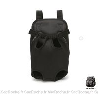 Sac à dos chien réglable kangourou - modèle Noir / L - Sac Roche ™
