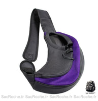 Sac à dos chien une bretelle - modèle Violet / L - Sac Roche ™